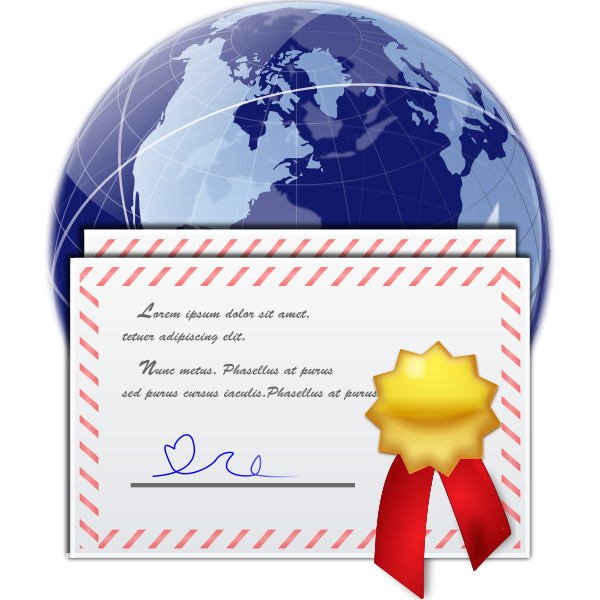 Image source: https://commons.wikimedia.org/wiki/File:Oxygen480-places-certificate-server.svg